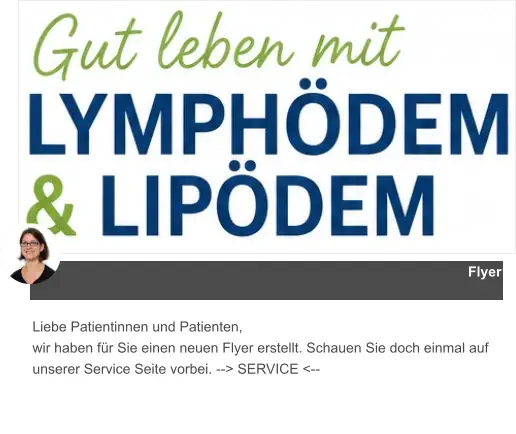 Flyer Liebe Patientinnen und Patienten, wir haben für Sie einen neuen Flyer erstellt. Schauen Sie doch einmal auf unserer Service Seite vorbei. --> SERVICE <--